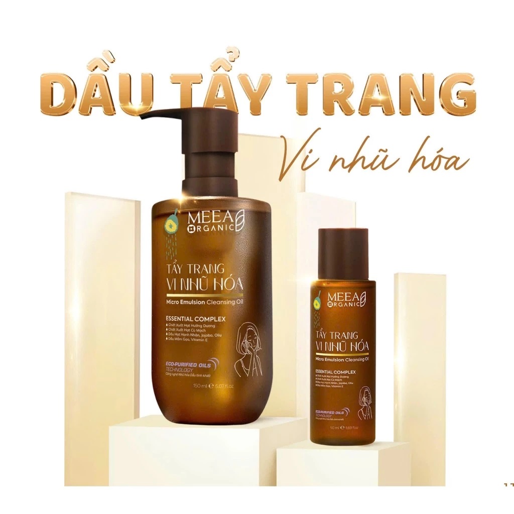 Dầu tẩy trang vi nhũ hóa Meea