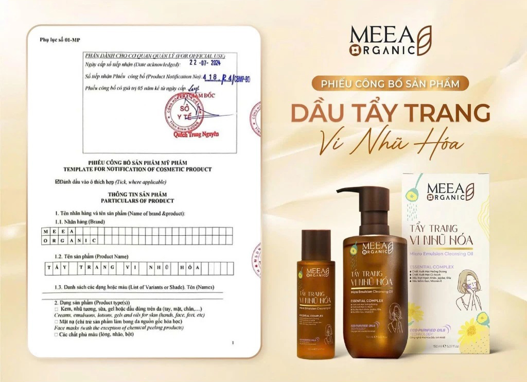 Dầu tẩy trang nhũ hóa Meea