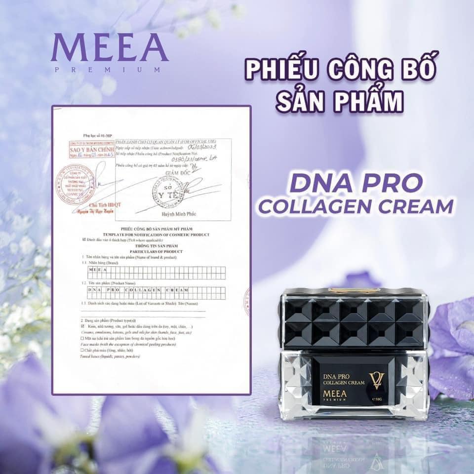 Phiếu công bố kem face DNA Meea