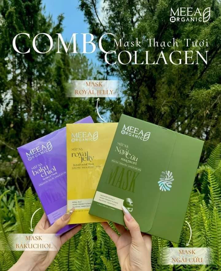 Mặt nạ thạch tươi collagen Meea