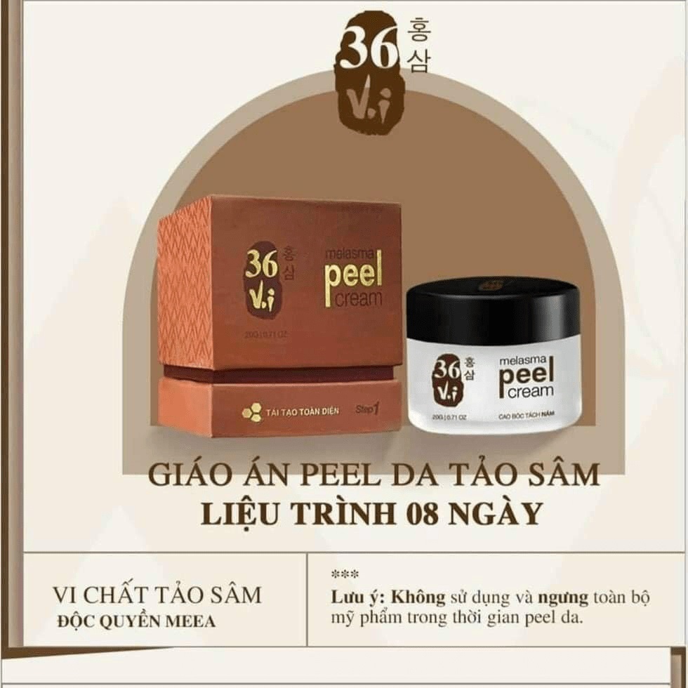 Peel da tảo sâm Meea