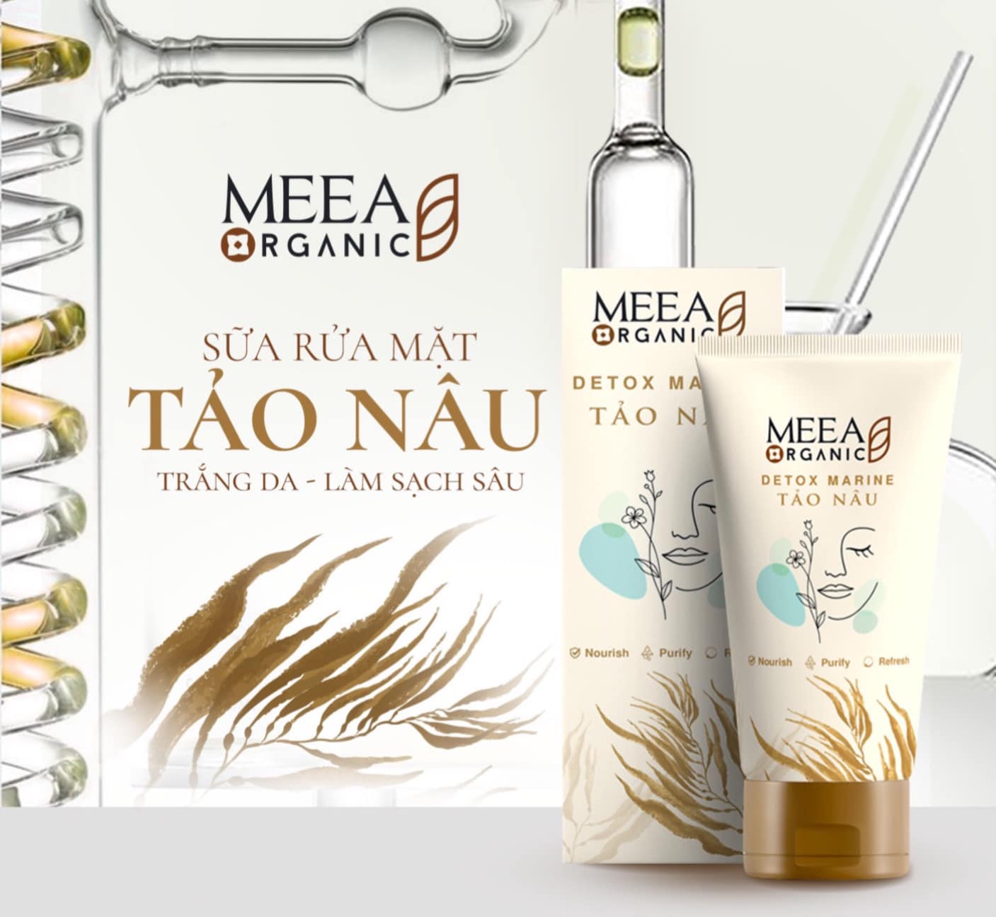 Sữa rửa mặt tảo nâu MEEA