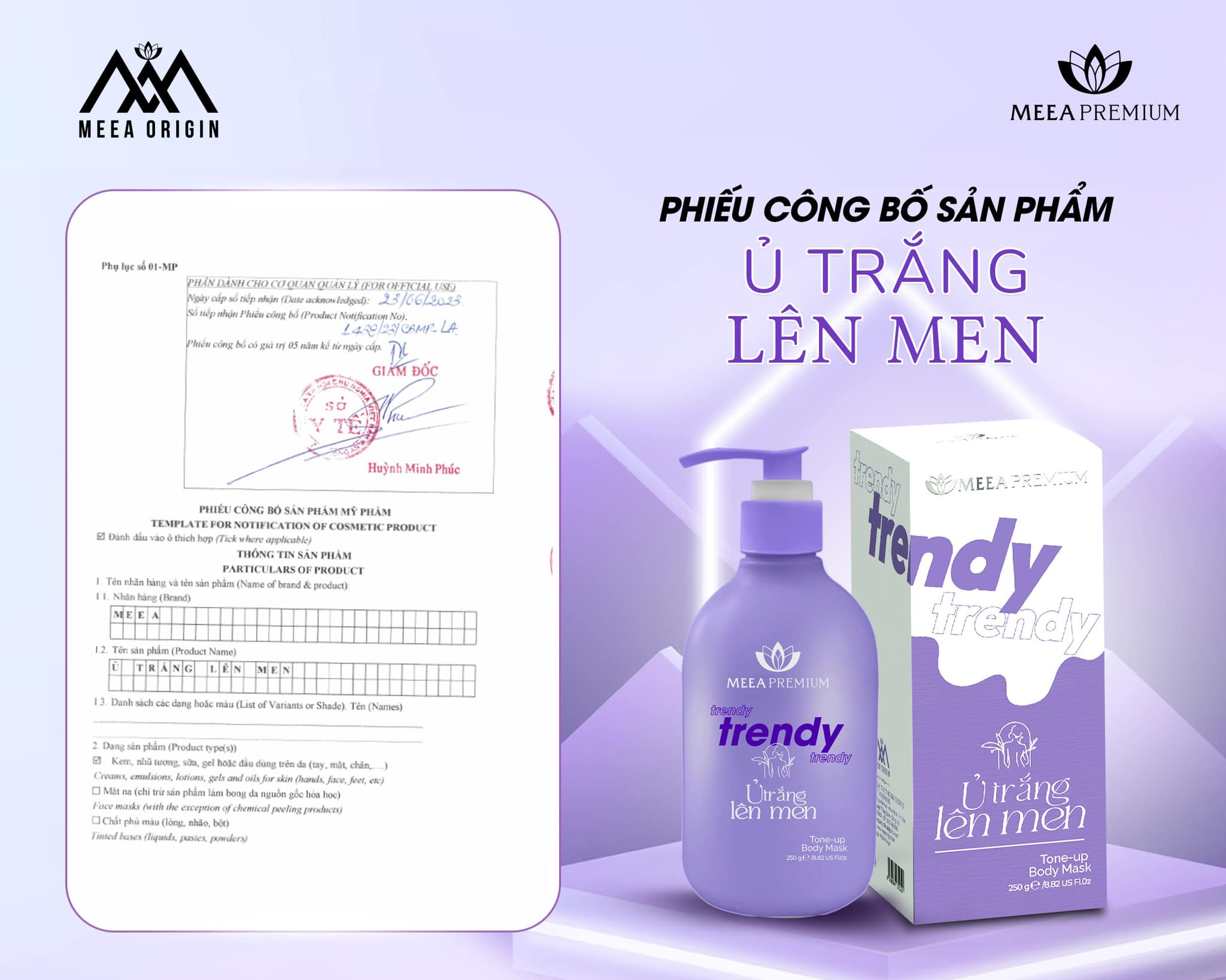 Ủ trắng lên men Trendy Meea